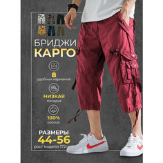 Шорты Modniki, размер 2XL-54, burgundy