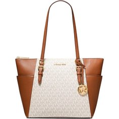 Сумка тоут MICHAEL KORS, фактура зернистая, vanilla