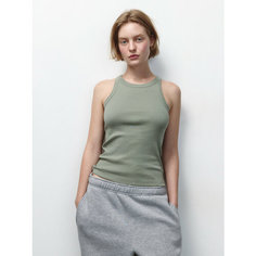 Майка Befree Basic, размер S INT, оливковый
