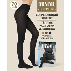 Колготки MiNiMi Cotone, 70 den, размер 4, nero