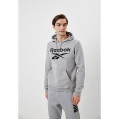 Толстовка спортивная Reebok RI FLC BIG LOGO HOOD, размер M, , серый