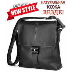 Сумка планшет UNIGET, фактура зернистая, черный