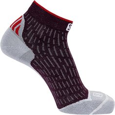 Носки Salomon Ultra Ankle, размер M INT, черный, красный, серый