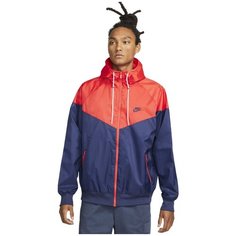 Куртка спортивная NIKE WVN LND WR HD JAKET, размер L, синий/красный