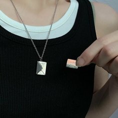 Колье LERO, длина 55 см, серебряный