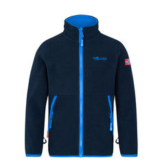 Толстовка спортивная Trollkids Storfjord, размер 110, navy/medium blue