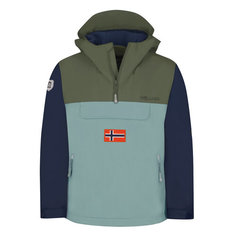 Куртка спортивная Trollkids, размер 176, dusky olive/navy/frosty mint
