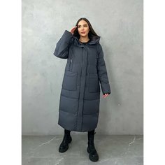 Пуховик , размер 5XL, графит Нет бренда