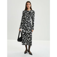 Платье Zarina, размер XL (RU 50)/170, черно-белая графика