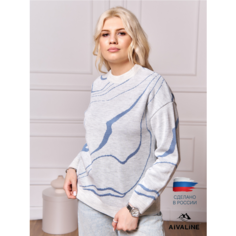 Джемпер АЙVА, размер 46/48, , светло-серый