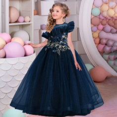 Платье, размер 130, синий Max Garment