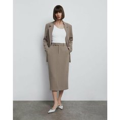 Юбка Gloria Jeans GJ BLACK, размер S (40-42), светло-коричневый