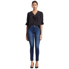 Джинсы скинни Levis Women 721 High Rise Skinny Jeans, размер 25/30, синий Levis®
