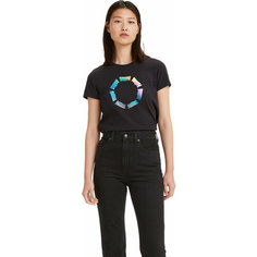 Футболка Levis Women The Perfect Tee, размер XS, чёрный Levis®