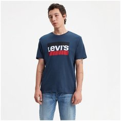 Футболка Levis Men Sportswear Logo Graphic, 1 шт., размер M, синий Levis®