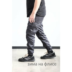 Брюки спортивные BLK CROWN, размер M, графит
