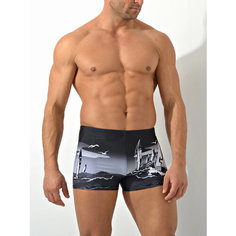 Плавки Империя белья Плавательные шорты PW SOLID BOARDSHORT, размер 56, черный, серый
