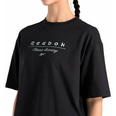 Футболка спортивная Reebok, размер XL, чёрный