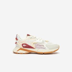 Кроссовки LACOSTE L003 NEO, размер T105, бежевый/красный