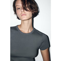 Футболка Befree, размер M, темно-серый