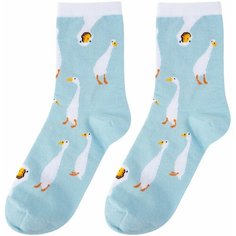 Носки Kawaii Factory, 100 den, размер 35-39, голубой
