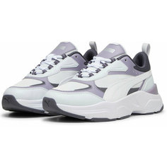 Кроссовки PUMA CASSIA W, полнота F (EU)/ на среднюю стопу, размер 4,5 UK, серый, фиолетовый, белый