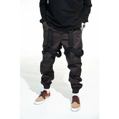 Брюки карго BLK CROWN, размер S, коричневый