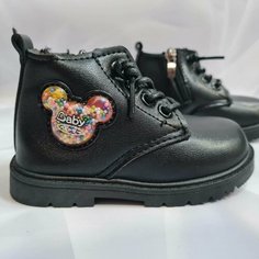 Ботинки, размер 27, чeрный Adoro