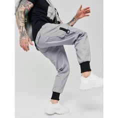 Брюки спортивные ТИП, размер XXXL, светло-серый