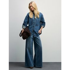 Джинсы широкие Zarina, размер xs (ru 42)/170, индиго