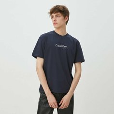 Футболка CALVIN KLEIN, размер M, темно-синий