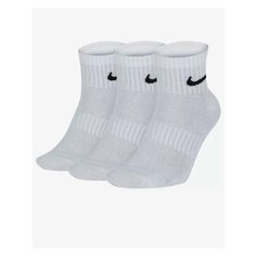 Носки NIKE, комплект, 3 пары, размер L, белый