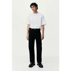 Джинсы широкие H&M, размер 30/32, черный
