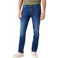 Джинсы зауженные Wrangler Men Larston Jeans, размер 36/34, синий