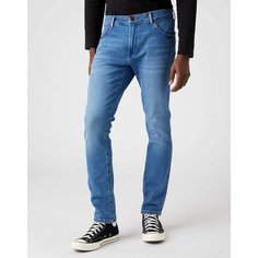 Джинсы зауженные Wrangler Men Larston Jeans, размер 34/34, голубой
