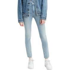 Джинсы зауженные Levis Women 721 High Rise Skinny Jeans, размер 25/30, голубой Levis®