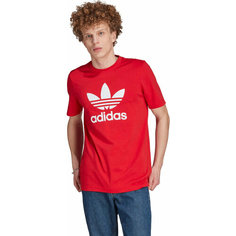 Футболка adidas Adicolor Classics Trefoil Tee, 1 шт., размер XS, красный