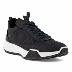 Кроссовки ecco RETRO SNEAKER M, полнота F (EU)/ на среднюю стопу, размер 43, черный