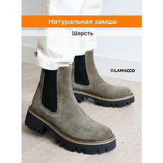 Ботинки челси LAMACCO, размер 41, хаки, черный
