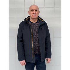 Куртка Gidgan Демисезонная куртка классическая прямого кроя, размер 50, темно-синий
