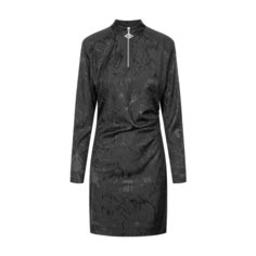 Платье Han Kjobenhavn Half Zip Pleated, размер S, чёрный