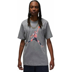 Футболка NIKE M J BRAND JM WTRCLR SS CREW, 1 шт., размер S, серый