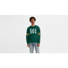 Свитшот Levis Men Standard Graphic Crew, размер XL, , зеленый Levis®
