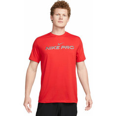 Футболка спортивная NIKE Dri-FIT Fitness T-Shirt, размер S, красный