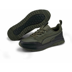 Кроссовки PUMA R78 Trek Lth, полнота F (EU)/ на среднюю стопу, размер 6 UK, чёрный