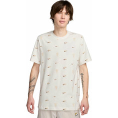 Футболка спортивная NIKE M NSW TEE M90 12MO AOP, размер XL, бежевый