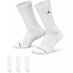 Носки NIKE, комплект, 3 пары, размер S INT, белый