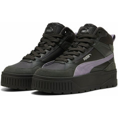 Ботинки PUMA Karmen II Idol Mid WTR, размер 4 UK, черный, фиолетовый, серый