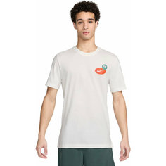 Футболка спортивная NIKE Dri-FIT Fitness T-Shirt, размер M, белый