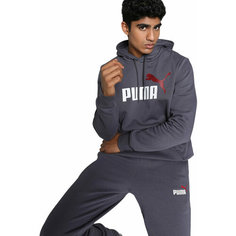 Худи PUMA ESSENTIALS+ 2 COL BIG LOGO FLEECE HOODIE, размер XXL, , серый